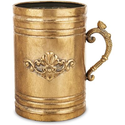 ART Dekoracyjny Wazon Metalowy Vintage Flakon ART Dekoracyjny Wazon Metalowy Vintage Flakon