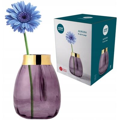 Aurora Wazon Altom Design H-23 Cm Fioletowy Aurora Wazon Altom Design H-23 Cm Fioletowy