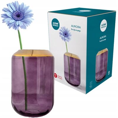 Aurora Wazon Altom Design H-24 Cm Fioletowy Aurora Wazon Altom Design H-24 Cm Fioletowy