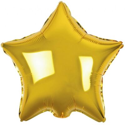 GODAN Balon Foliowy Gwiazda,Złota, 18'/ 100szt. GODAN Balon Foliowy Gwiazda,Złota, 18'/ 100szt.