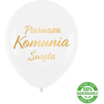 ABC Balony komunijne napis Pierwsza Komunia Święta ABC Balony komunijne napis Pierwsza Komunia Święta