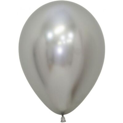 GODAN Balony Sempertex 12', Chromowane Srebrne, 50 Szt. GODAN Balony Sempertex 12', Chromowane Srebrne, 50 Szt.