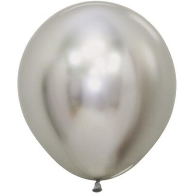 GODAN Balony Sempertex 18', Chromowane Srebrne, 15 Szt. GODAN Balony Sempertex 18', Chromowane Srebrne, 15 Szt.