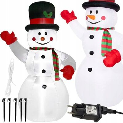 BAŁWAN DMUCHANY LED Bałwan Dmuchany Pompowany Świecący Duży 180Cm 3Led Ozdoba Lampki Na Święta BAŁWAN DMUCHANY LED Bałwan Dmuchany Pompowany Świecący Duży 180Cm 3Led Ozdoba Lampki Na Święta