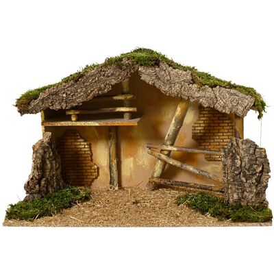 Kaemingk B.V. Bożonarodzeniowa Szopka Stajenka Pod Choinkę Eko Naturalna Duża 48x19x25 Cm Kaemingk B.V. Bożonarodzeniowa Szopka Stajenka Pod Choinkę Eko Naturalna Duża 48x19x25 Cm