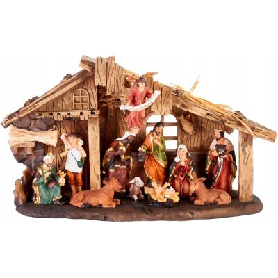 Inny producent BRUBAKER Szopka Bożonarodzeniowa 32 cm z 11 Ręcznie Malowanymi Figurkami Inny producent BRUBAKER Szopka Bożonarodzeniowa 32 cm z 11 Ręcznie Malowanymi Figurkami