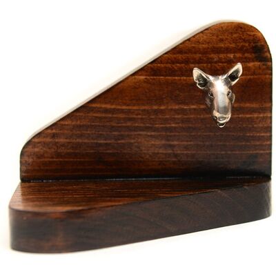 Art-Dog - Bull Terrier I - Drewno - ciemne wykończenie - Candle holder Art-Dog - Bull Terrier I - Drewno - ciemne wykończenie - Candle holder