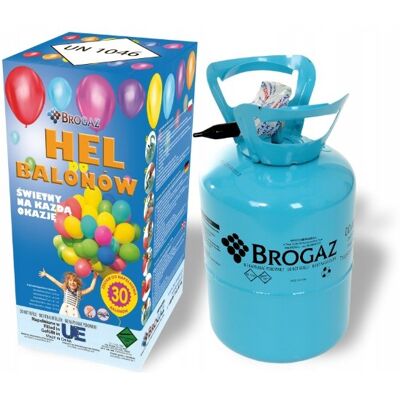 Brogaz Helium na 30 balonów - Butla z helem Brogaz Helium na 30 balonów - Butla z helem