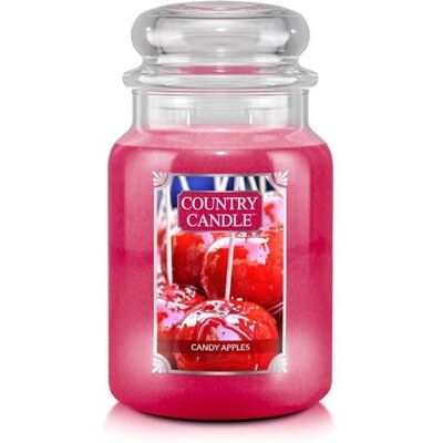Candy Apples - Country Candle - duża świeca zapachowa z dwoma knotami (652g) Candy Apples - Country Candle - duża świeca zapachowa z dwoma knotami (652g)
