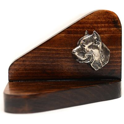 Cane Corso Italiano - drewniany świecznik z psem, podstawka pod tealight, miejsce pamięci psa marki Art-Dog Cane Corso Italiano - drewniany świecznik z psem, podstawka pod tealight, miejsce pamięci psa marki Art-Dog