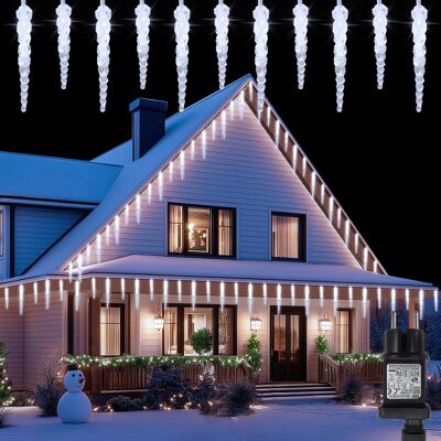 Inny producent CCILAND Świąteczne Lampki Eiszapfen 4M 40 LED 8 Trybów Wodoodporne Inny producent CCILAND Świąteczne Lampki Eiszapfen 4M 40 LED 8 Trybów Wodoodporne
