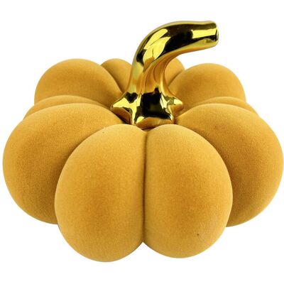 Mondex Ceramiczna figura dyni MAVE - elegancka ozdoba 19x17,5 cm Mondex Ceramiczna figura dyni MAVE - elegancka ozdoba 19x17,5 cm