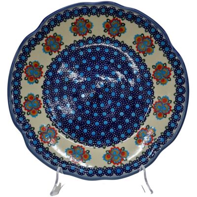 Ceramika Bolesławiec ANDY Ceramiczny talerz obiadowy 27,5 cm Bolesławiec Ceramika Bolesławiec ANDY Ceramiczny talerz obiadowy 27,5 cm Bolesławiec