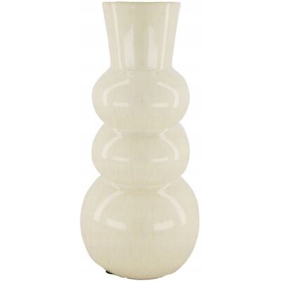 Zielona Fabryka Ceramiczny wazon biały 35,5cm dekoracja nowoczesna Zielona Fabryka Ceramiczny wazon biały 35,5cm dekoracja nowoczesna