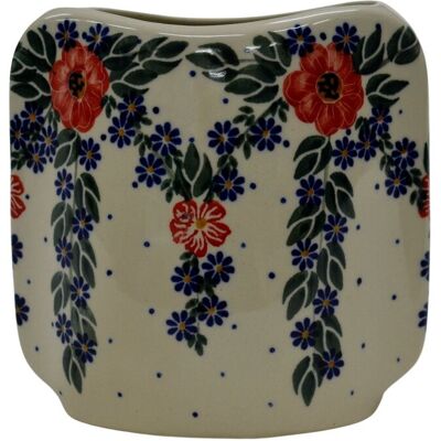 Ceramika Bolesławiec ANDY Ceramiczny wazon płaski Ceramika Bolesławiec Ceramika Bolesławiec ANDY Ceramiczny wazon płaski Ceramika Bolesławiec