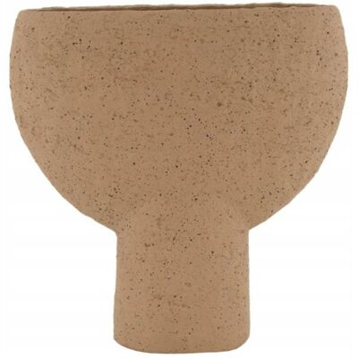 Zielona Fabryka Ceramiczny wazon wąska podstawa brąz boho ozdoba Zielona Fabryka Ceramiczny wazon wąska podstawa brąz boho ozdoba