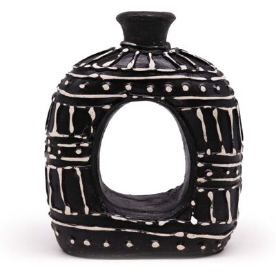 AWGifts Ceramiczny Wazon z Bali – Owal z dziurą 18 cm AWGifts Ceramiczny Wazon z Bali – Owal z dziurą 18 cm