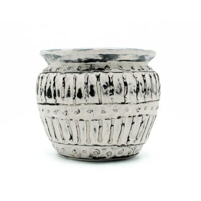 AWGifts Ceramiczny Wazon z Bali – Waza kremowa AWGifts Ceramiczny Wazon z Bali – Waza kremowa