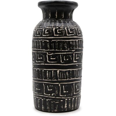 ANCIENT WISDOM Ceramiczny Wazon z Lombok Grecki Prosty - Czekoladowy ANCIENT WISDOM Ceramiczny Wazon z Lombok Grecki Prosty - Czekoladowy