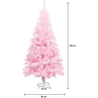 Inny producent Choinka Sztuczna Ozdobna Dekoracyjna Różowa Elegancka Stojak Sosna 150 Cm Inny producent Choinka Sztuczna Ozdobna Dekoracyjna Różowa Elegancka Stojak Sosna 150 Cm