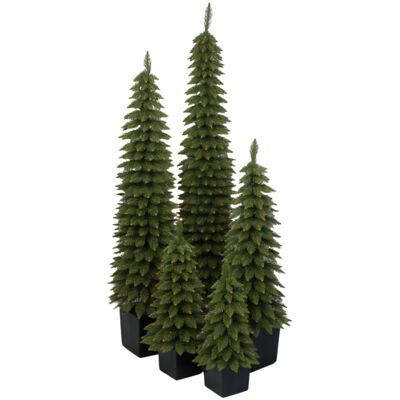 twojachoinka Choinka sztuczne Świerk Zakopiański Slim w czarnej kwadratowej donicy 60 cm twojachoinka Choinka sztuczne Świerk Zakopiański Slim w czarnej kwadratowej donicy 60 cm