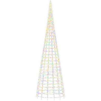 VMP Choinka z lampek, na maszt, 3000 kolorowych LED, 800 cm VMP Choinka z lampek, na maszt, 3000 kolorowych LED, 800 cm