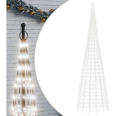 VMP Choinka z lampek, na maszt, 3000 zimnych białych LED, 800 cm VMP Choinka z lampek, na maszt, 3000 zimnych białych LED, 800 cm