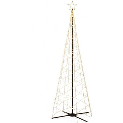 Springos Choinka zewnętrzna LED do ogrodu 500 cm ozdoba świecąca świąteczna 840 LED ciepły biały + ciepły biały flash Springos Choinka zewnętrzna LED do ogrodu 500 cm ozdoba świecąca świąteczna 840 LED ciepły biały + ciepły biały flash