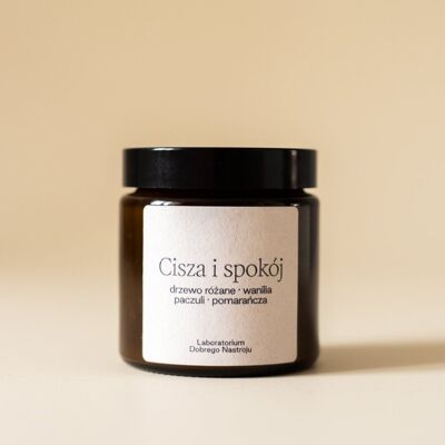 Cisza I Spokój - Świeca Sojowa 120ml, Laboratorium Dobrego Nastroju Cisza I Spokój - Świeca Sojowa 120ml, Laboratorium Dobrego Nastroju