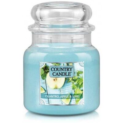 Country Candle, Cilantro, Apple & Lime, świeca zapachowa, średni słoik, 2 knoty Country Candle, Cilantro, Apple & Lime, świeca zapachowa, średni słoik, 2 knoty