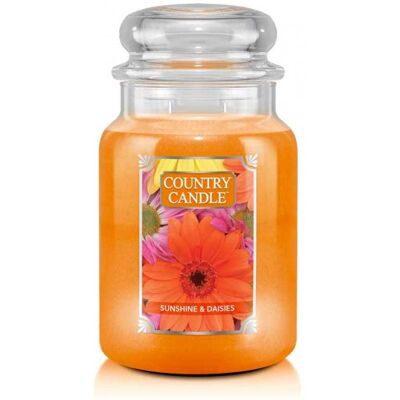 Country Candle Sunshine & Daisies - Kwiatowy, Świeży, Wiosna - Świeca Country Candle Sunshine & Daisies - Kwiatowy, Świeży, Wiosna - Świeca