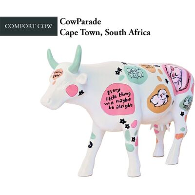 Hanipol CowParade, Cape Town, figurka, Comfort Cow, autor: Mary-Anne Hampton Hanipol CowParade, Cape Town, figurka, Comfort Cow, autor: Mary-Anne Hampton