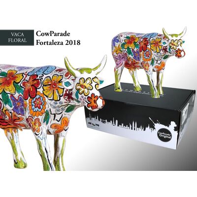 Cow Parade CowParade Vaca Floral - Duża - Artystyczna figurka dekoracyjna Cow Parade CowParade Vaca Floral - Duża - Artystyczna figurka dekoracyjna