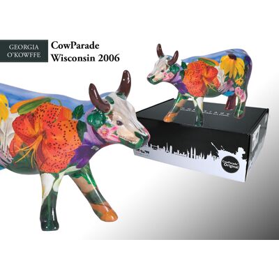 CowParade Wisconsin 2006, Georgia O'Kowffe, autor: Donna McKay. HANIPOL CowParade Wisconsin 2006, Georgia O'Kowffe, autor: Donna McKay. HANIPOL