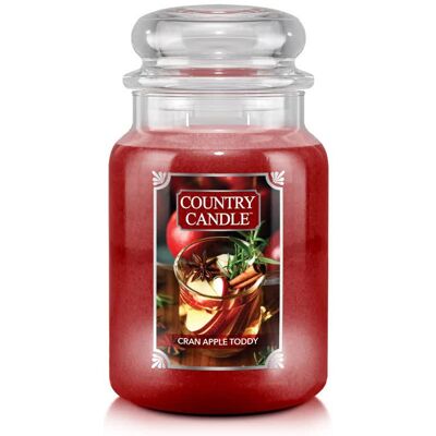 Cran Apple Toddy - Country Candle - Duża Świeca Zapachowa Z Dwoma Knotami (737G) Cran Apple Toddy - Country Candle - Duża Świeca Zapachowa Z Dwoma Knotami (737G)