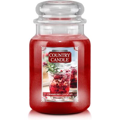 Cranberry Coctail - Country Candle - Duża Świeca Zapachowa Z Dwoma Knotami (737G) Cranberry Coctail - Country Candle - Duża Świeca Zapachowa Z Dwoma Knotami (737G)