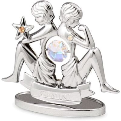 Crystocraft, miniaturka-figurka chromowana Swarovski ZNAK ZODIAKU/Bliźnięta, chrom Crystocraft, miniaturka-figurka chromowana Swarovski ZNAK ZODIAKU/Bliźnięta, chrom