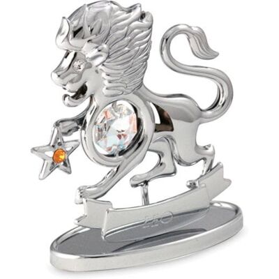 Crystocraft, miniaturka-figurka chromowana Swarovski ZNAK ZODIAKU/Lew, chrom Crystocraft, miniaturka-figurka chromowana Swarovski ZNAK ZODIAKU/Lew, chrom