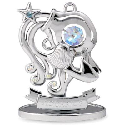 Crystocraft, miniaturka-figurka chromowana Swarovski ZNAK ZODIAKU/Wodnik, chrom Crystocraft, miniaturka-figurka chromowana Swarovski ZNAK ZODIAKU/Wodnik, chrom
