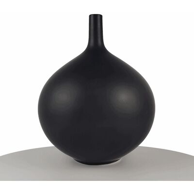 Estilo Home Czarny Wazon Dekoracyjny Ceramiczny Sevilla - 24cm Matowy Estilo Home Czarny Wazon Dekoracyjny Ceramiczny Sevilla - 24cm Matowy