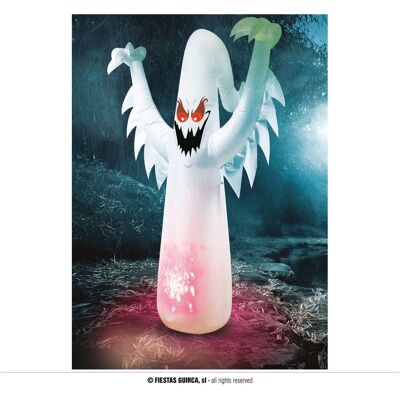 ABC Dekoracja Na Halloween Duch Biały Dmuchany 200 Cm ABC Dekoracja Na Halloween Duch Biały Dmuchany 200 Cm