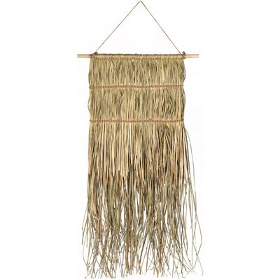 Skandi DEKORACJA OZDOBA ŚCIENNA ZAWIESZKA BOHO NATURALNA suszona trawa 100cm Skandi DEKORACJA OZDOBA ŚCIENNA ZAWIESZKA BOHO NATURALNA suszona trawa 100cm