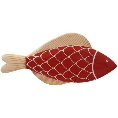 Kaemingk Dekoracja Ścienna Drewniana Ryba - Czerwony 25,5Cm Kaemingk Dekoracja Ścienna Drewniana Ryba - Czerwony 25,5Cm