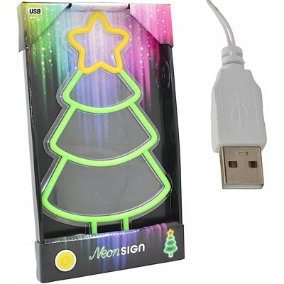 Koopman Dekoracja Świąteczna CHOINKA Wisząca Ozdoba Ścienna Lampka LED USB Koopman Dekoracja Świąteczna CHOINKA Wisząca Ozdoba Ścienna Lampka LED USB