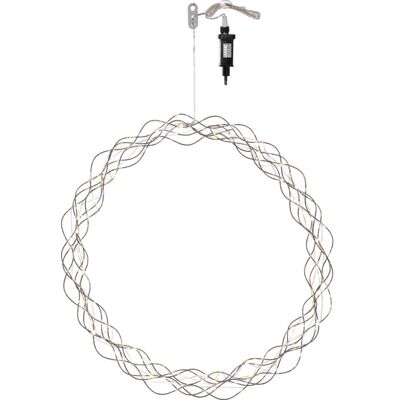 STAR TRADING Dekoracja wianek z oświetleniem Led CURLY 45cm STAR TRADING Dekoracja wianek z oświetleniem Led CURLY 45cm