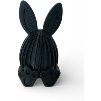 GALOPI Dekoracja wielkanocna Easter Bunny figurka zajączka 3D - czarny GALOPI Dekoracja wielkanocna Easter Bunny figurka zajączka 3D - czarny