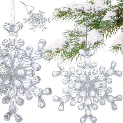 CHRISTMAS DECORATION Dekoracja Wisząca Płatek Śniegu 12x12 cm, Wzór 2 CHRISTMAS DECORATION Dekoracja Wisząca Płatek Śniegu 12x12 cm, Wzór 2