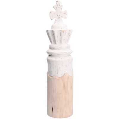 Rituali Domestici Dekoracyjna figurka w kształcie króla Scaccomatto - Biały, 48 cm Rituali Domestici Dekoracyjna figurka w kształcie króla Scaccomatto - Biały, 48 cm