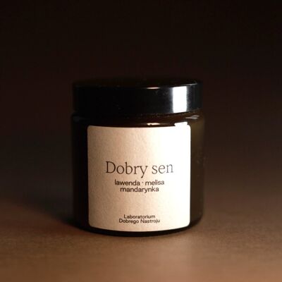 Dobry Sen, Świeca Sojowa 120 Ml, Laboratorium Dobrego Nastroju Dobry Sen, Świeca Sojowa 120 Ml, Laboratorium Dobrego Nastroju
