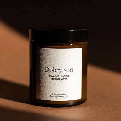 Dobry Sen, Świeca Sojowa 180 Ml, Laboratorium Dobrego Nastroju Dobry Sen, Świeca Sojowa 180 Ml, Laboratorium Dobrego Nastroju